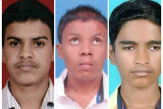 Blind boys who scored well in the SSLC exam