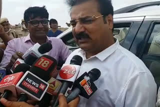 Pratap Singh Khachariawas talk to media