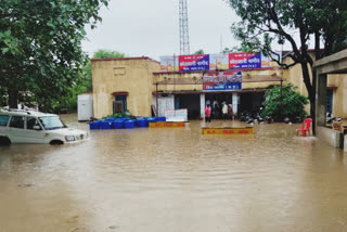 Water filled in Nagaud police station