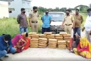 ganja seized in chittoor dst madanpalli