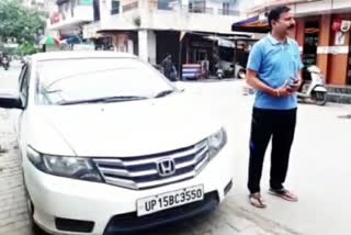 fine on car driver for not wearing helmet