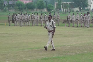 Preparation for Independence Day in Bokaro Police Line