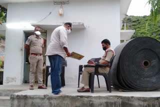 chodavaram si visited stone crusher stations in madugula mandal