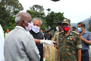 kerala cm governor visit landslide-hit pettimudi