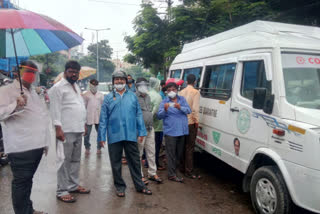 covid  antigen test vehicle available in gudimalkapur devison hyderabad