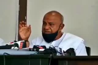 HD Devegowda reaction on  dj halli violence