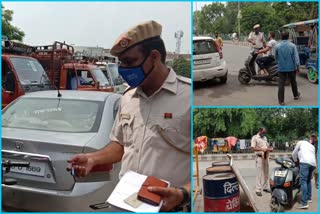 delhi police alert at sultanpuri chowk due to independence day