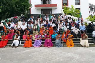 Protest from Bharatiya Janata Party in front of DC office