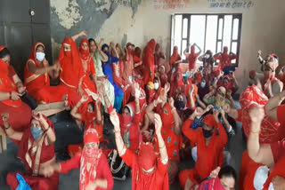 asha workers warn haryana government of indefinite strike in palwal