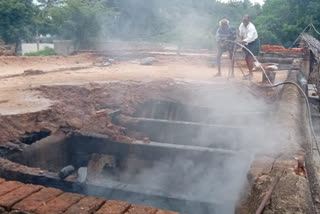 house burned  in fire accident at thammidepalli ananthapuram district