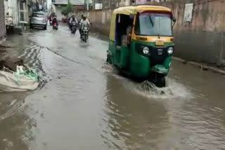 water logging in gurugram after raining