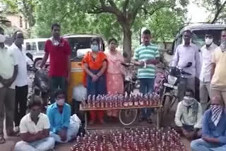 police take over telangana alcohol at nandikotkuru