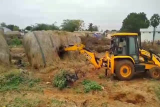 demolish sheds in nellore dst on the name of illegal construction