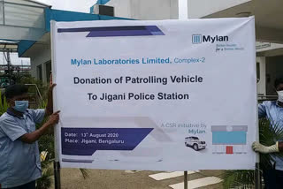 Bolero patrol vehicle donation from Mylan factory