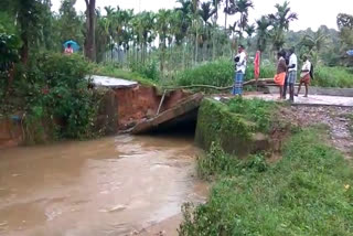 മലപ്പുറം  കേരളം-തമിഴ്‌നാട് അതിര്‍ത്തി  ഗൂഡല്ലൂര്‍ പുളിയംപാറയില്‍ പാലം തകർന്നു  Kerala-Tamil Nadu border  bridge  bridge collapsed