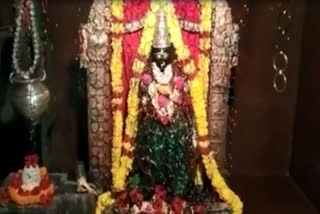 Decoration with bangles for Sri Kanyakaparameshwari Ammavaru in kurupam