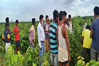 Villagers caught a cattle smuggler in Giridih