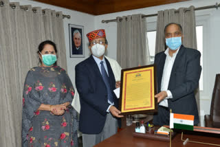 dr jagat singh conferred with himachal gaurav