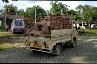 Police seized the rice of the government scheme along with a thief