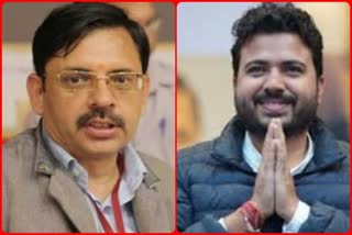 BJP leader surrounds AAP leader Durgesh Pathak on landfill site matter