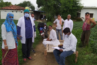 corona health team in village