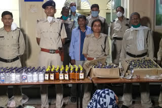 Police arrested accused and seized liquor