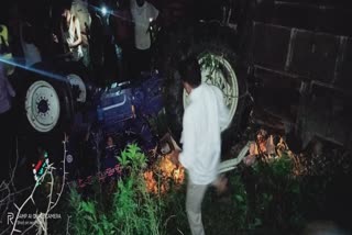 tractor overturned in alwar,  tractor overturned,  tractor overturned two dead