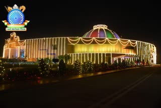 Colorful lights illuminated assembly