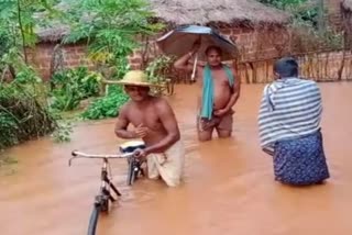 6 houses had collapsed in dhenkanal due to heavy rain