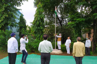 Flag hoisting at several places in Itarsi