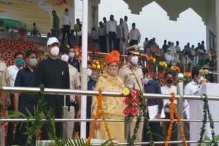 Kamlesh Dhanda hoisted national flag on occasion of Independence Day in Jind