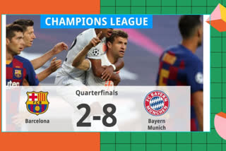 Munich smash EIGHT past Barca as Catalans are knocked out of Champions League in humiliating rout