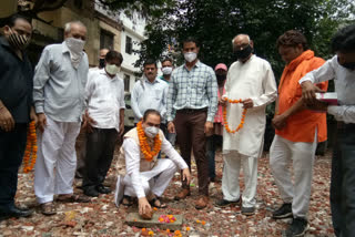 Road construction started in Naraina village in Rajendra Nagar Legislative Assembly