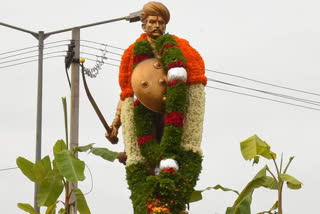 Garlanded for the Statue of Sangolli Rayanna