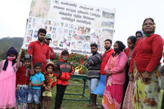 പെട്ടിമുടി  മരിച്ചവരെ അനുസ്‌മരിച്ചു  രാജമല ഇടുക്കി  pettimudi  Rajamala idukki  commemorate