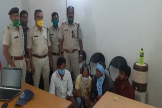 Four accused arrested for gambling