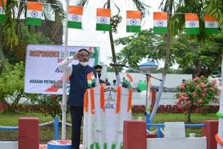 নাহৰকটীয়াৰ বিভিন্ন প্ৰান্তত ৭৪ সংখ্যক স্বাধীনতা দিৱস উদযাপন