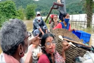 Flooded villages in devipatnam mandal