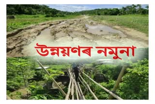 স্বাধীনতাৰ 74 বছৰ পাচতো উন্নয়ণৰ মুখ নেদেখা এখন গাঁও