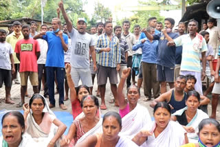 biswanatha  protest aginest forest department