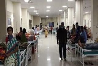 Osmania hospital  Hyderabad  Inquiry  saline stands  Hyderabad  ഒസ്മാനിയ ആശുപത്രി വാർത്ത  ഹൈദരാബാദ് വാർത്ത  ഒസ്മാനിയ ആശുപത്രിക്ക് എതിരെ ആരോപണം