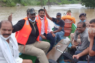 mla visists flood affect in polavaram at west godavarai