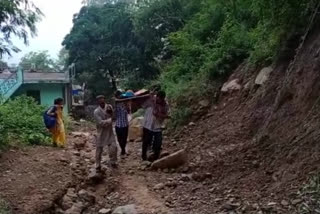 villagers face problem due to no road facility in bilaspur