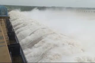 Water released from Basavasagar Reservoir to Krishna River