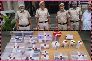 Delhi police raided and seized weapons in Sarita Vihar