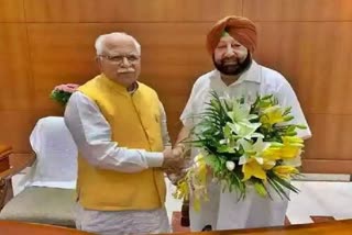 meeting between manohar lal and captain amrinder singh regarding syl on tuesday