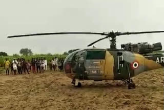 Indian Army Chetak helicopter makes precautionary landing at Bharatpur-Mathura border