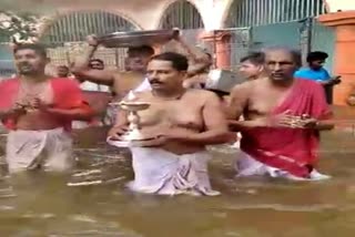 water loged to Narasimhavadi Datta Mandir