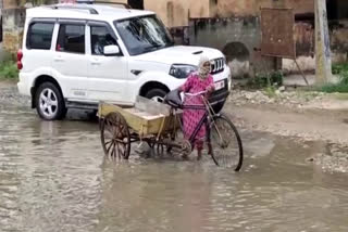 water logging problem in sidipur village of bahadurgarh