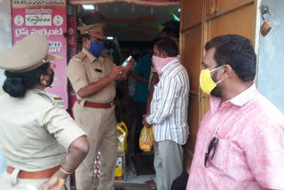 excise officers take rides on atmakuru sanitizer shops in nellore district